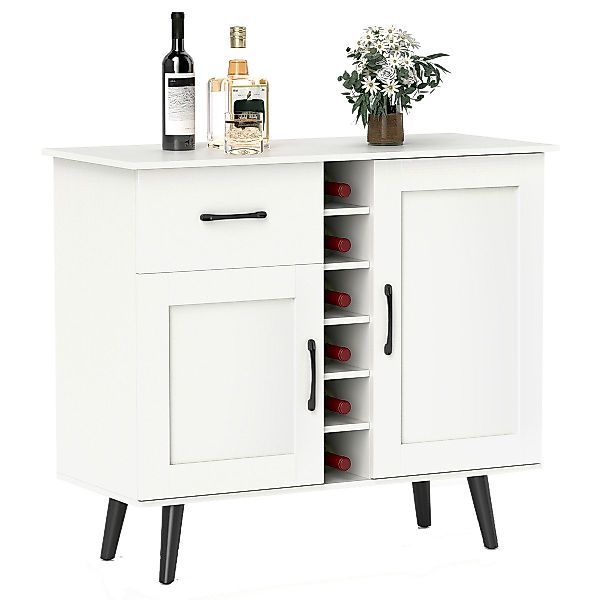COSTWAY Weinschrank Buffetschrank mit 6-Flaschen Weinregal, günstig online kaufen