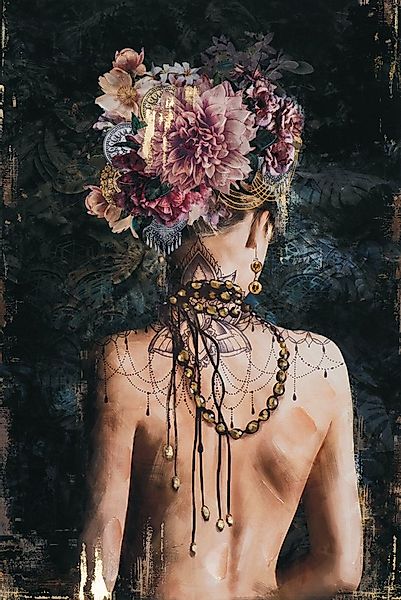 ArtUniverse Gemälde Rückenansicht Schönheit 80x120cm, Rückenansicht Eleganz günstig online kaufen