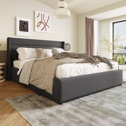 Odikalo Stauraumbett Polster Doppelbett 140/160/180 Lattenrost günstig online kaufen