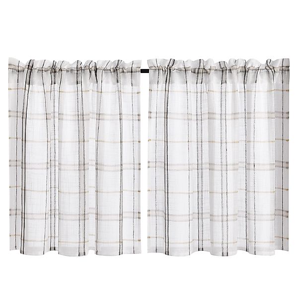 Joyswahl Scheibengardine (2 St), Stangendurchzug, transparent, günstig online kaufen