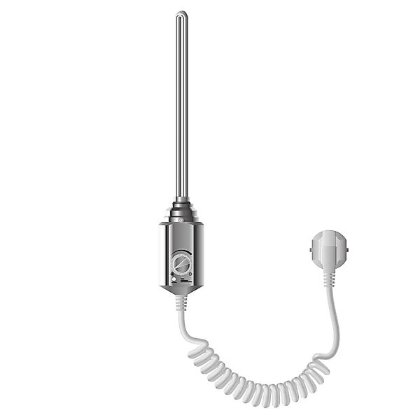 ECD Germany Heizstab Heizpatrone 1200W Chrom mit Thermostat Kupferbeschicht günstig online kaufen