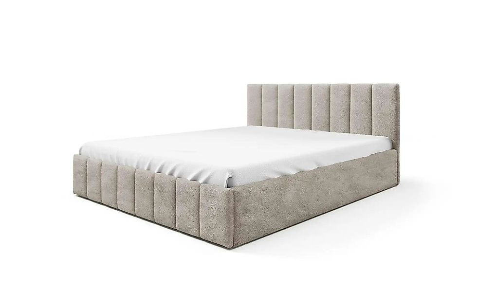 Polsterbett mit Bettkasten Eyla ¦ beige ¦ Maße (cm): B: 120 H: 90 Betten > günstig online kaufen