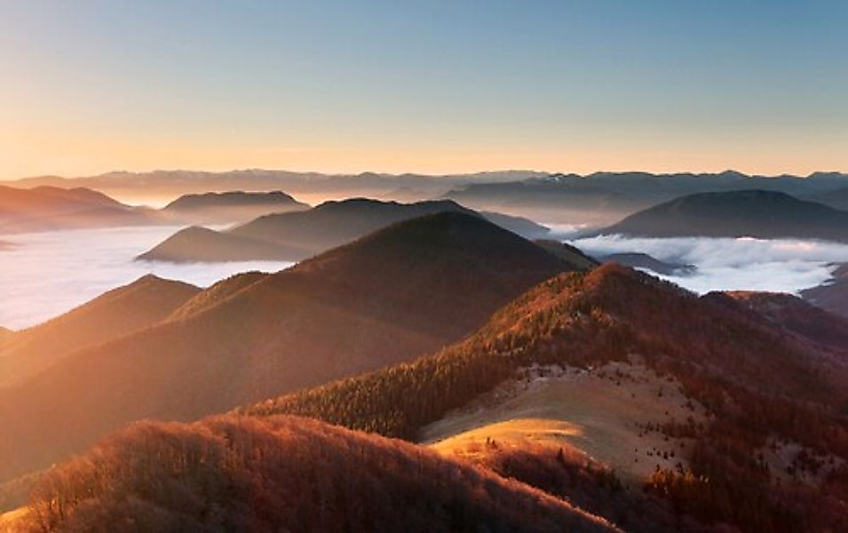 Papermoon Fototapete »Berg Sonnenuntergang« günstig online kaufen