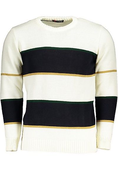 U.S. GRAND POLO Strickpullover Stylischer Herren Pullover: Weiß, Rundhals, günstig online kaufen