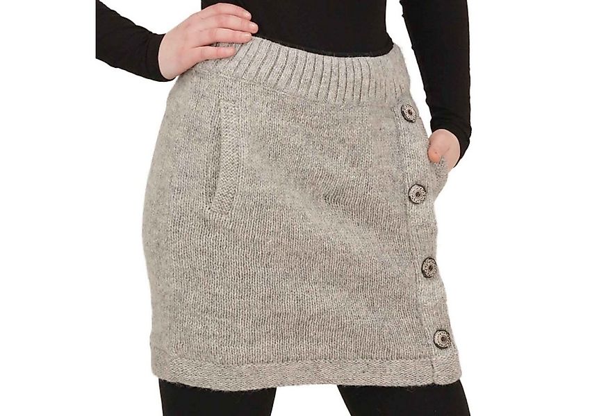 KUNST UND MAGIE Strickrock Strickrock kurzer Rock mit klassischem Muster Wo günstig online kaufen