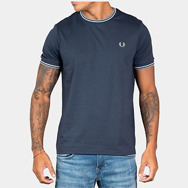Fred Perry  T-Shirt Twin tipped t-shirt - dark airforce light ice bayleaf günstig online kaufen