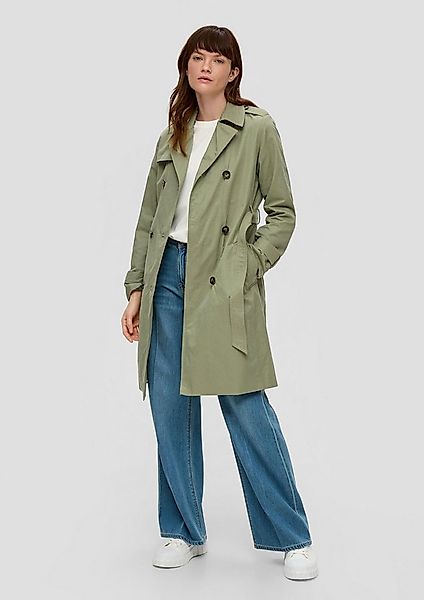 s.Oliver Trenchcoat Outdoor-Mantel Trenchcoat mit Bindegürtel günstig online kaufen