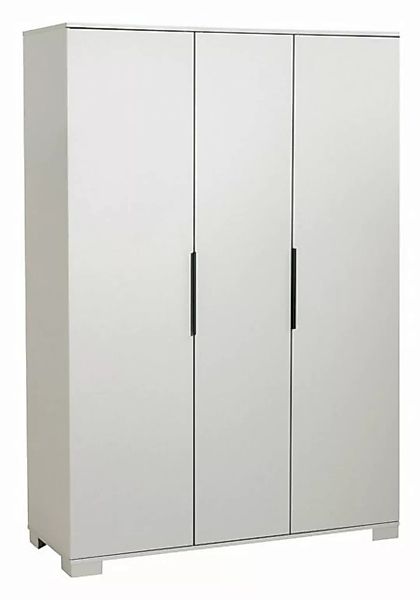 Kleiderschrank ANOUK, B 134 x H 195 cm, Grau, mit 3 Türen günstig online kaufen