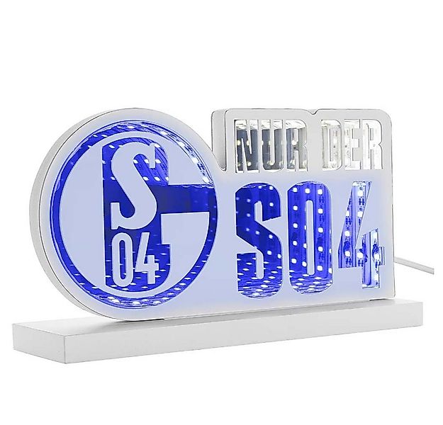 FC Schalke 04 Dekofigur FC Schalke 04 LED Licht Nur der S04 Mirror günstig online kaufen