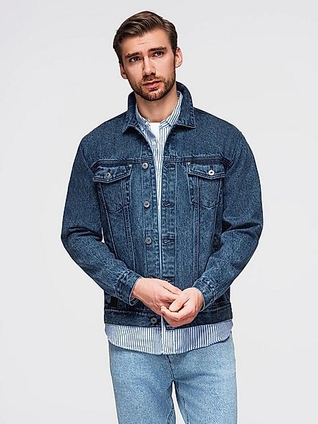 OMBRE Jeansjacke Herren-Jeansjacke mit Waschung günstig online kaufen