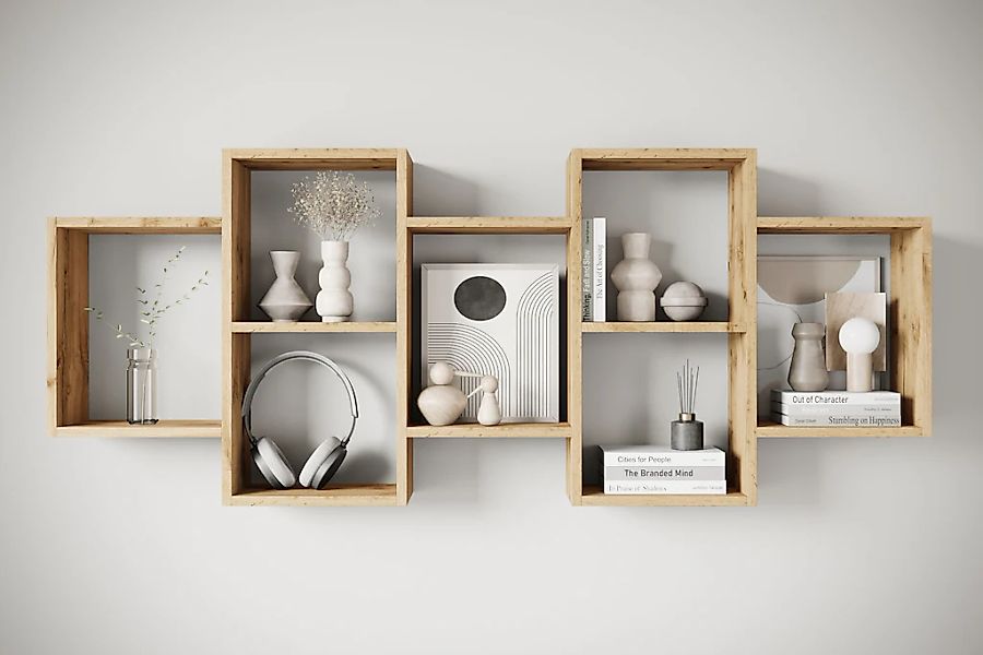 Home affaire Wandboard "Wandregal Trio" 1 Stk. tlg. Stell- oder Hängeregal, günstig online kaufen