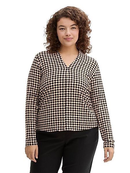 TOM TAILOR PLUS Langarmshirt mit Muster günstig online kaufen