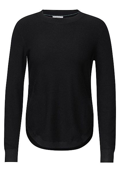CECIL Strickpullover - Feinstrickpullover mit Rundhalsausschnitt günstig online kaufen