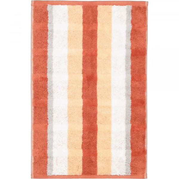 Cawö Handtücher Noblesse Stripe 1087 - Farbe: brick - 33 - Gästetuch 30x50 günstig online kaufen