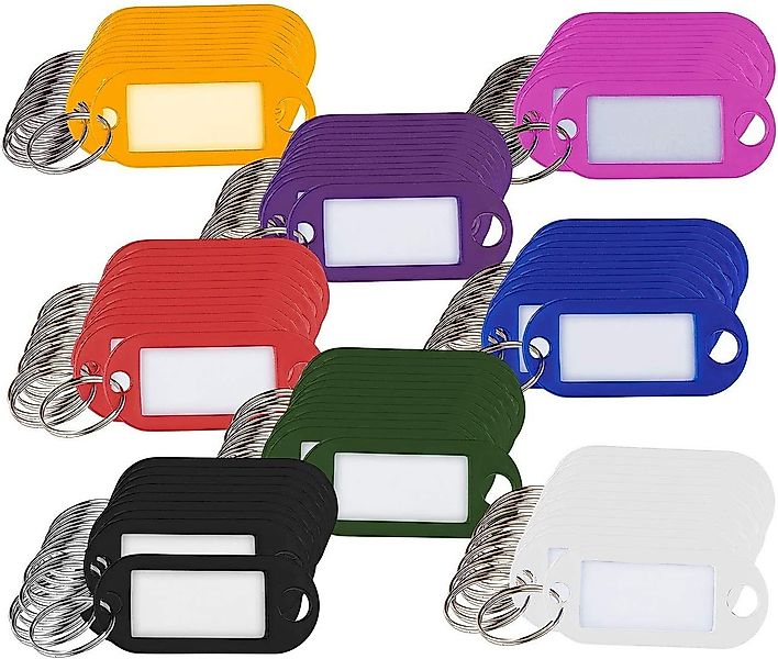 WEBBOMB Schlüsselanhänger 32 Stück Schlüsselanhänger Schlüsselschilder besc günstig online kaufen