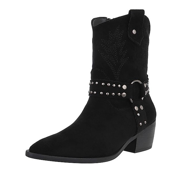 Ital-Design Damen Cowboyboots Western Westernstiefelette (88577397) Blockab günstig online kaufen