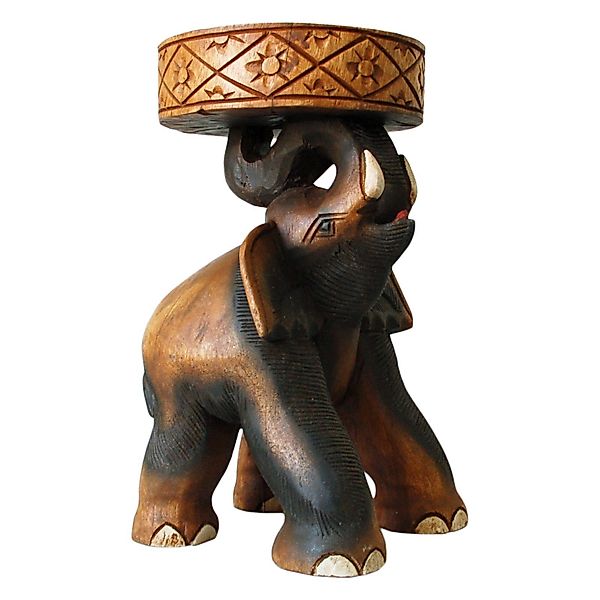 Thaiboo Blumenhocker Beistelltisch Elefant Elefantentisch 41cm günstig online kaufen