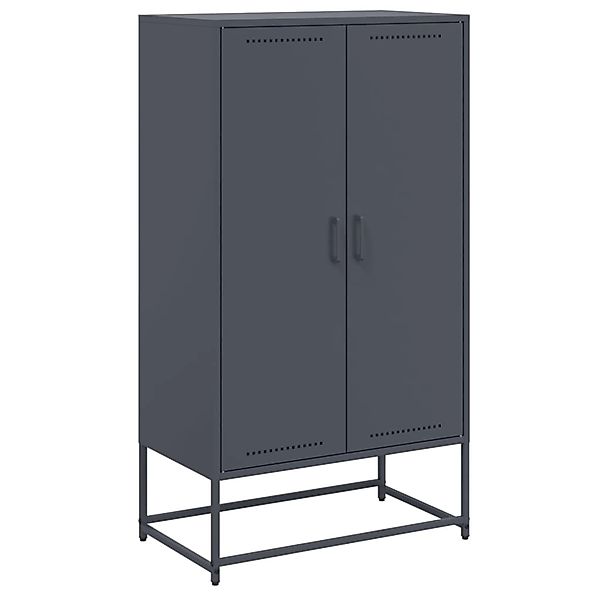 vidaXL Highboard Anthrazit 68,5x38,5x123,5 cm Stahl 846496 günstig online kaufen