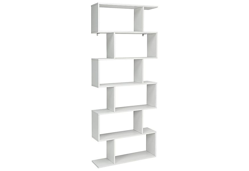 COSTWAY Bücherregal, Standregal mit 6 Fächern, 20 kg/Ebene, 80x23x192cm, we günstig online kaufen