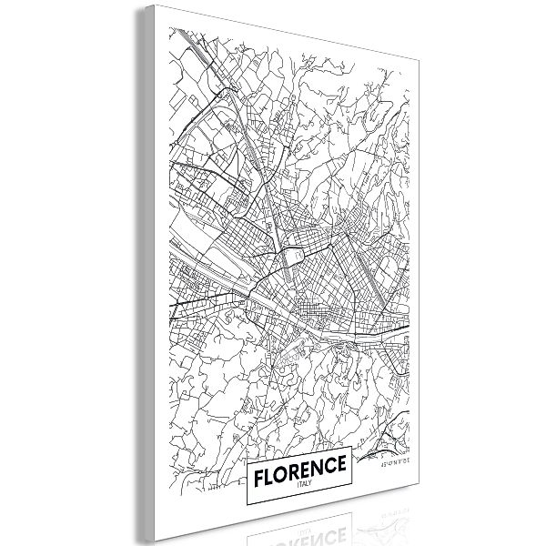 Wandbild - Florence Map (1 Part) Vertical günstig online kaufen