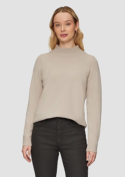 s.Oliver Longpullover Strickpullover Strickpullover aus Kaschmirmix günstig online kaufen