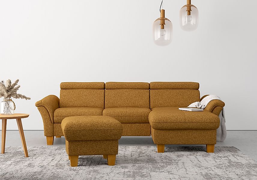 Home affaire "Lindgren L-Form" wahlweise mit Bett mit klappbaren Rollen, Ka günstig online kaufen