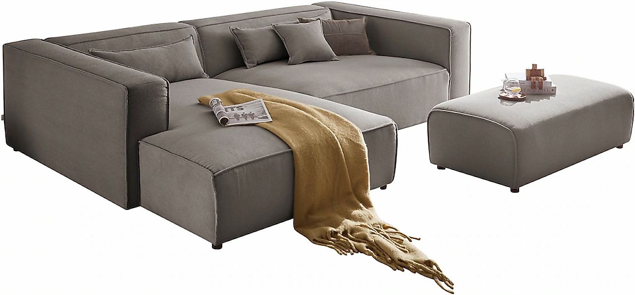 LeGer Home by Lena Gercke Ecksofa "PIARA XXL, L-Form, Schlaffunktion, Cord, günstig online kaufen