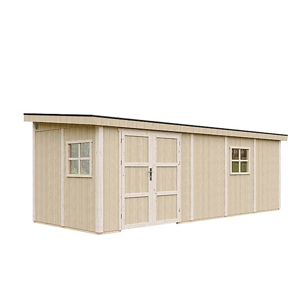 Timbela Premium-Schuppen M941B Beige Braun 14,3 m² FSC® günstig online kaufen