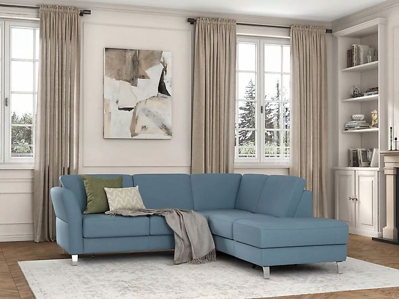 sit&more Ecksofa »Visby L-Form«, Wahlweise mit Bettfunktion und Stauraum, f günstig online kaufen