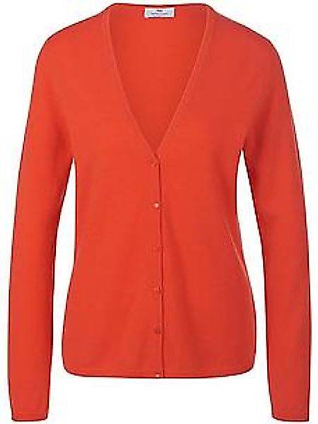 Strickjacke aus 100% Premium-Kaschmir Modell Cora Peter Hahn Cashmere orang günstig online kaufen