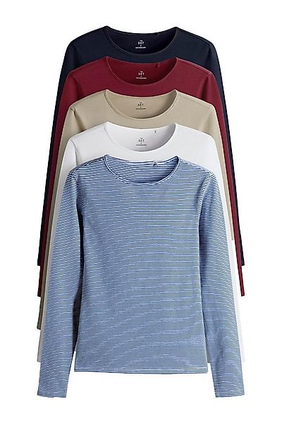 The Set Langarmshirt The Set Langarmshirts mit Rundhalsausschnitt, (5-tlg) günstig online kaufen