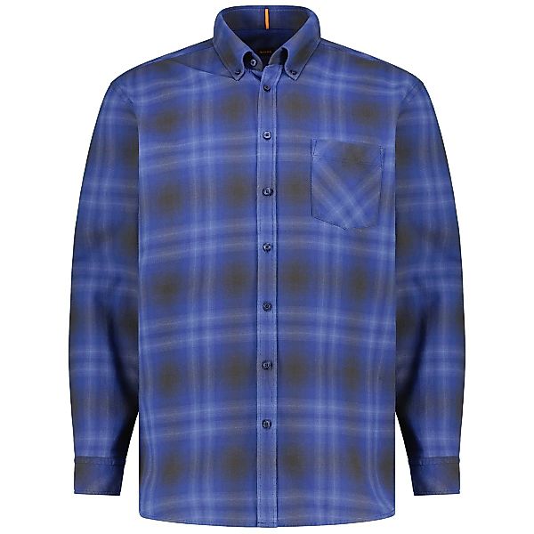 BOSS Freizeithemd aus Baumwolle Farbe blau Größe: 6XL günstig online kaufen