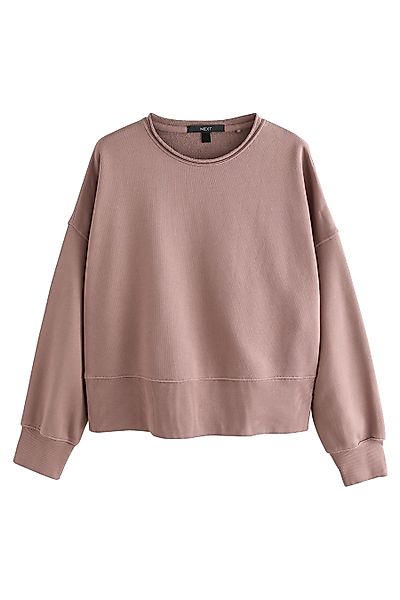Next Sweater Sweatshirts mit fransigem Saum günstig online kaufen