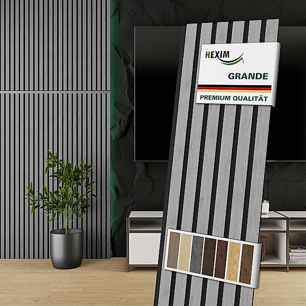 Hexim Wandpaneel, (Akustikpaneele 8 Stück 140x30cm günstig online kaufen