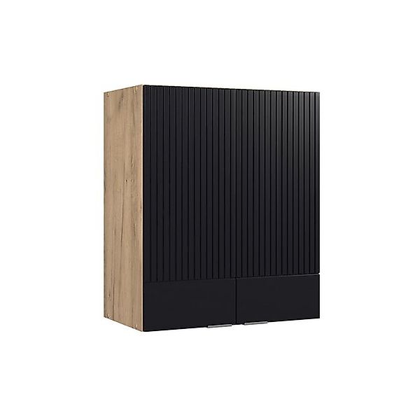 Vicco Hängeschrank Fame-Line, Schwarz gestreift/Goldkraft Eiche, günstig online kaufen