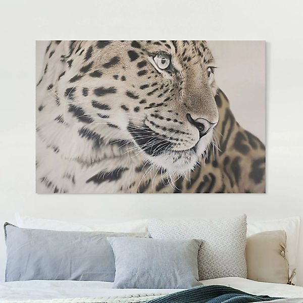 Leinwandbild Der Leopard günstig online kaufen