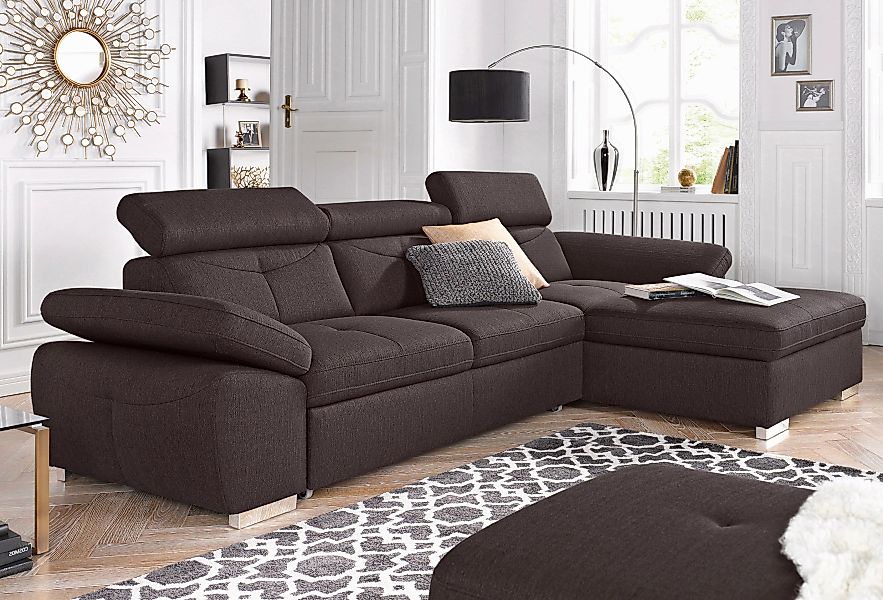 exxpo - sofa fashion Ecksofa "Spring, super bequem und komfortabel mit Armt günstig online kaufen