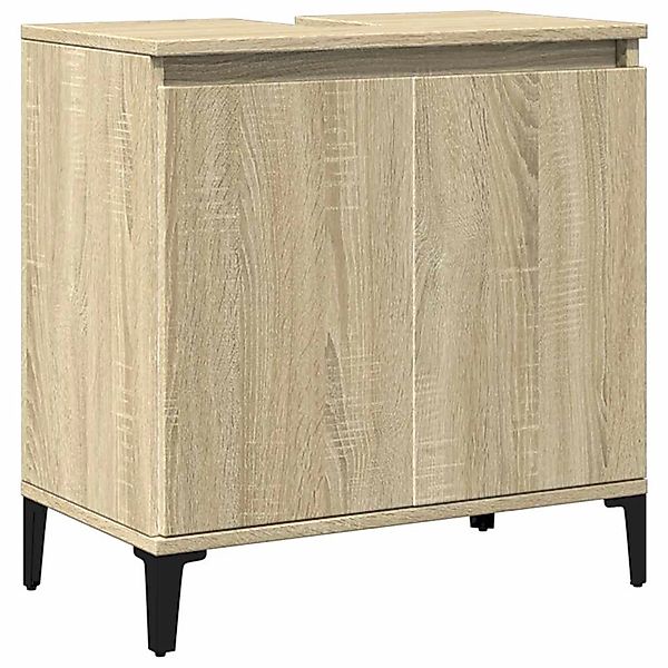 vidaXL Waschbeckenunterschrank Sonoma-Eiche 58x33x60 cm Holzwerkstoff 84740 günstig online kaufen