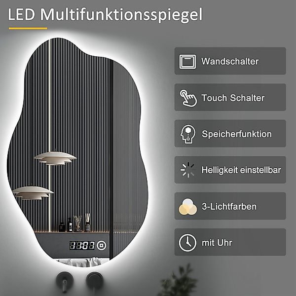 WDWRITTI Badspiegel Led 50x70 80x60 100x60 günstig online kaufen