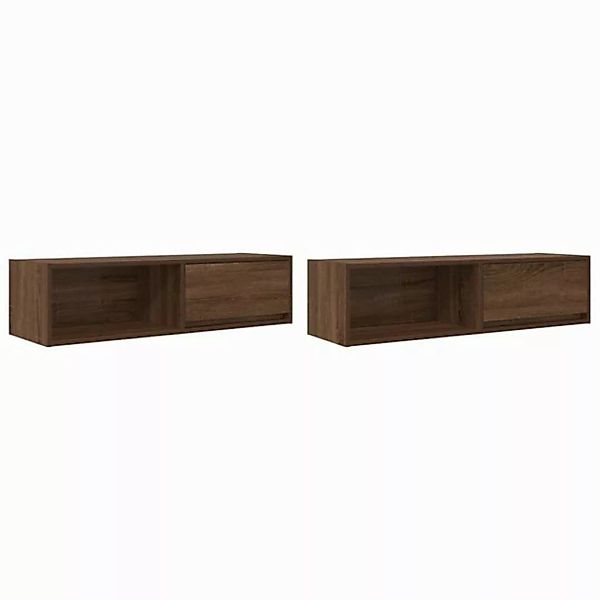 vidaXL TV-Schrank TV-Schränke 2 Stk. Braun Eichen-Optik 100x31x25,5 cm (2-S günstig online kaufen