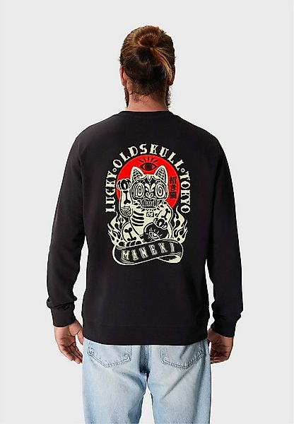 Oldskull Sweatshirt Asian Rebel Cat Kanji Graphic Traditionelles fernöstlic günstig online kaufen
