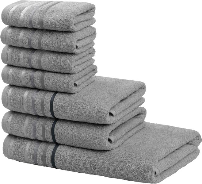 my home Handtuch Set "Niki, Duschtuch, Handtücher und Gästetücher" Set 7 Wa günstig online kaufen