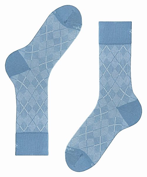 Burlington Carrington Herren Socken, 40-46, Schwarz, Raute, Baumwolle, 2106 günstig online kaufen
