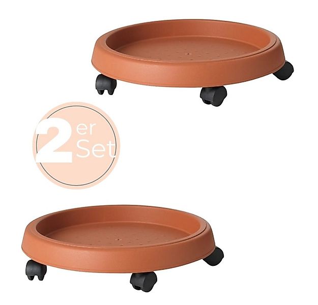 GarPet Pflanzenroller 2er Set Pflanzen Roller Outdoor Rollbrett Blumen Topf günstig online kaufen