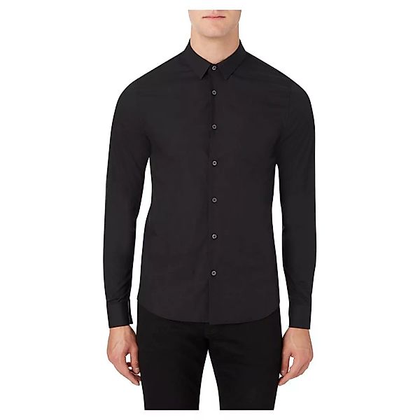 Calvin Klein Jeans Chest Logo Slim Stretch Langarm Hemd XL Ck Black günstig online kaufen