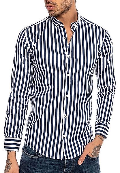 RedBridge Langarmhemd im zeitlosen gestreifen Design Optimal für Büro und F günstig online kaufen