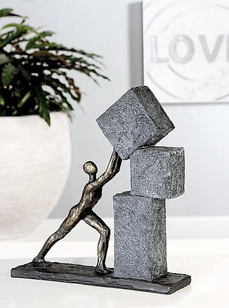 Casablanca by Gilde Dekofigur Skulptur Stacking, bronzefarben/grau (1 St), günstig online kaufen