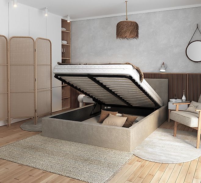 thematys Polsterbett Bett Stauraumbett 90x200, 120x200, 140x200, 160x200, 1 günstig online kaufen