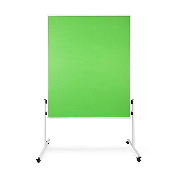 KARAT Filz Moderationstafel Einteilig und Flexibel mit Rollen Grün 150 x 12 günstig online kaufen