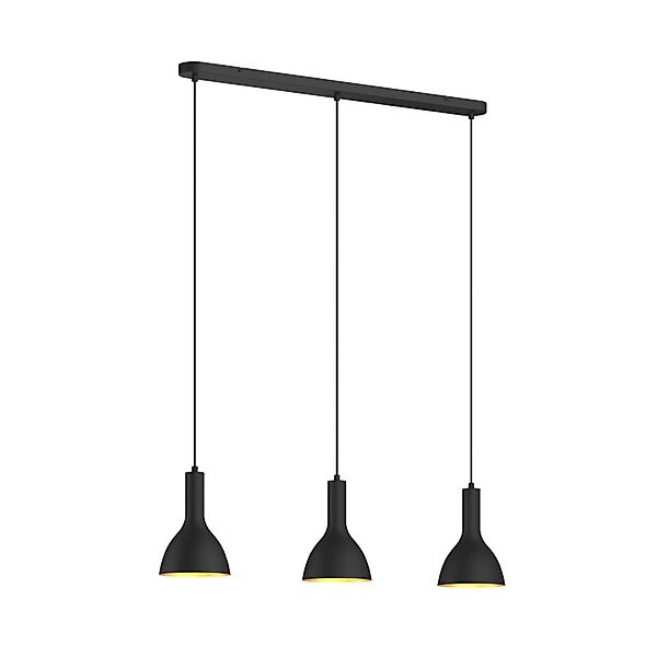 Arcchio Pendelleuchte Cosmina 9626175 Modern in Schwarz aus Metall 3-flammi günstig online kaufen
